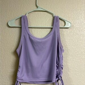 SHEIN Lilac Ruched Tank Top